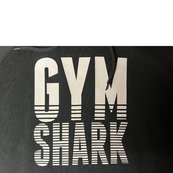 GymShark Mens Hoodie Sweatshirt Black Bold Print Logo Pullover Size Large L - Picture 4 of 9